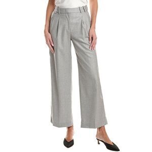 Peserico Womens  Wool-Blend Pant, Grey